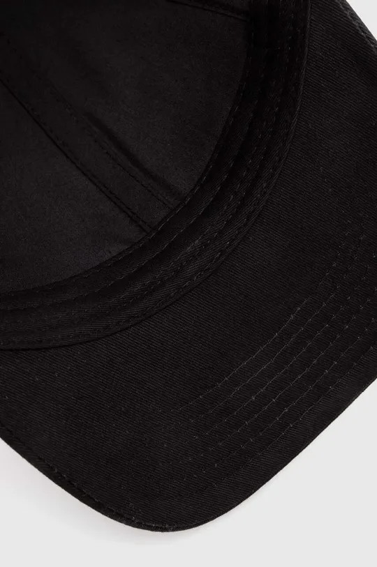 czarny Neil Barrett czapka bawełniana Bolt Cotton Twill Six Panels Cap