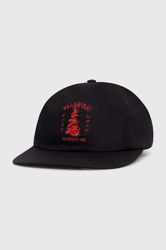 czarny Maharishi czapka z daszkiem bawełniana Dragon Anniversary Cap Męski