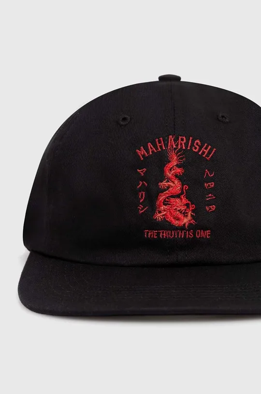 Хлопковая кепка Maharishi Dragon Anniversary Cap чёрный