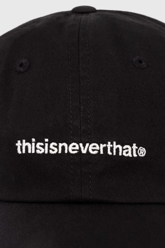 thisisneverthat czapka z daszkiem bawełniana T-Logo Cap czarny