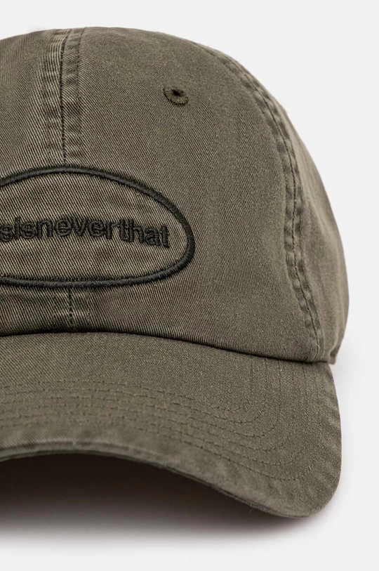 Хлопковая кепка thisisneverthat Overdyed E/T-Logo Cap TN240WHWBC02 зелёный SS24