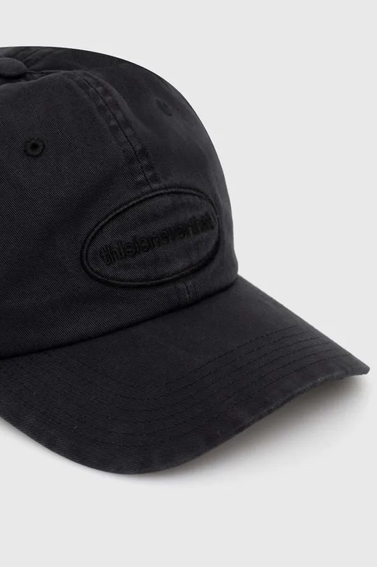 thisisneverthat czapka z daszkiem bawełniana Overdyed E/T-Logo Cap czarny