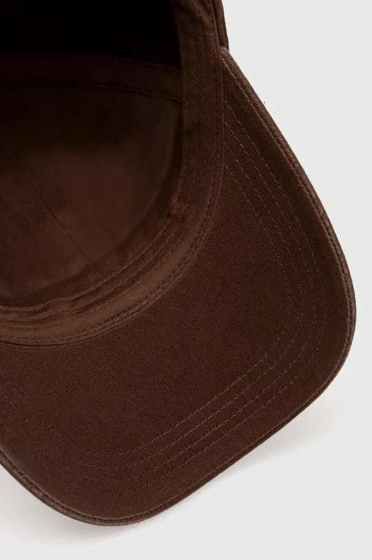 brązowy thisisneverthat czapka z daszkiem bawełniana Times Cap