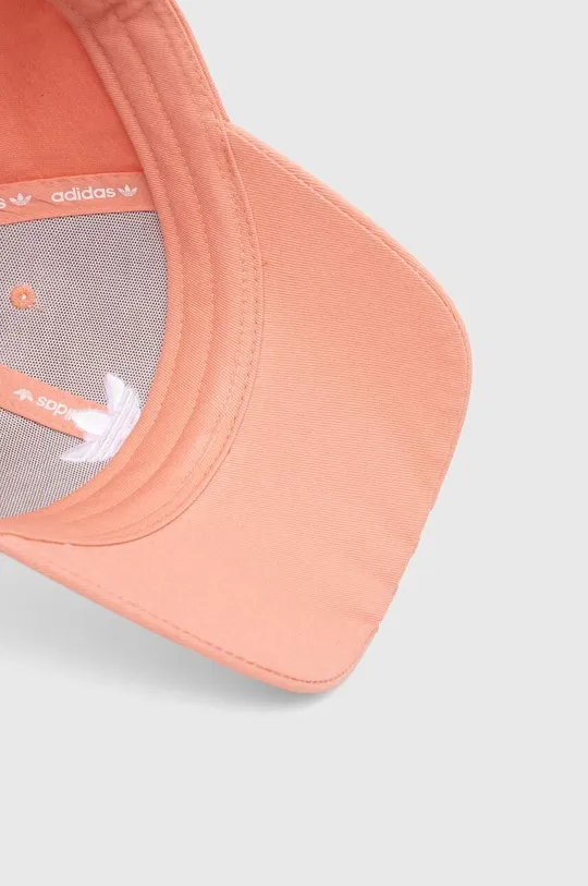 pomarańczowy adidas Originals czapka z daszkiem bawełniana