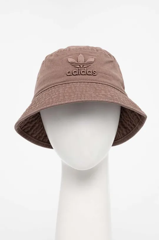 коричневий Бавовняний капелюх adidas Originals Unisex