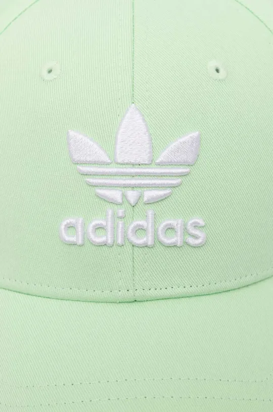 Βαμβακερό καπέλο του μπέιζμπολ adidas Originals 0 πράσινο