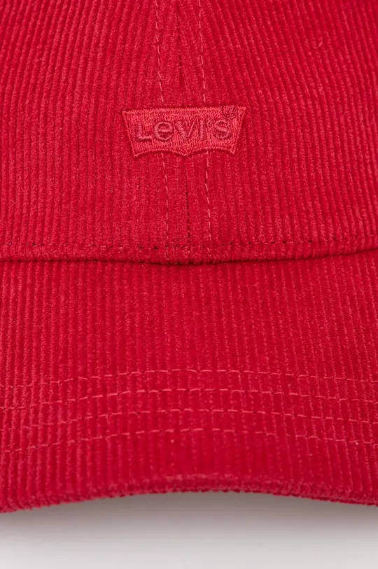 Κοτλέ καπέλο μπέιζμπολ Levi's κόκκινο