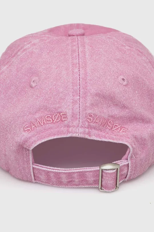 Samsoe Samsoe czapka z daszkiem bawełniana SAMSOE 100 % Bawełna organiczna