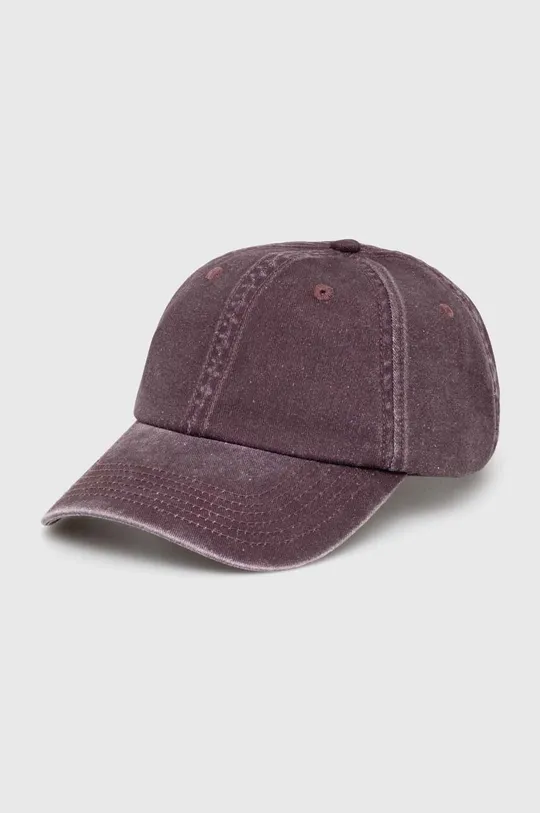 fioletowy Samsoe Samsoe czapka z daszkiem bawełniana SAMSOE Unisex