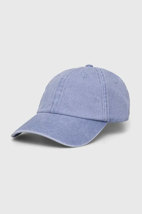 μπλε Βαμβακερό καπέλο του μπέιζμπολ Samsoe Samsoe SAMSOE Unisex