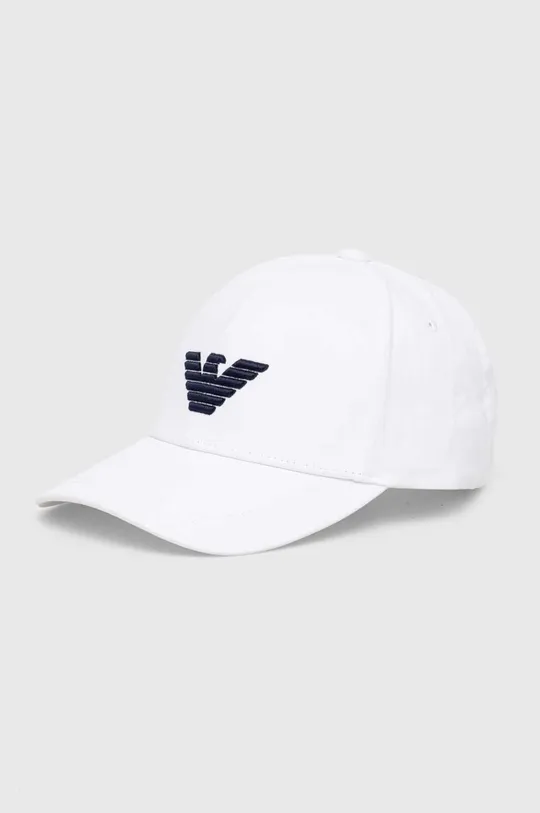 λευκό Βαμβακερό καπέλο του μπέιζμπολ Emporio Armani Underwear 0 Unisex