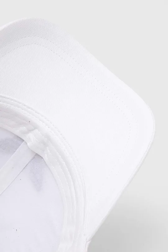 biały Emporio Armani Underwear czapka z daszkiem bawełniana