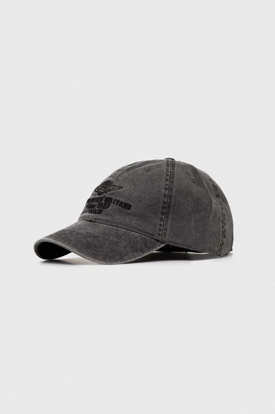 γκρί Βαμβακερό καπέλο του μπέιζμπολ Aeronautica Militare Unisex