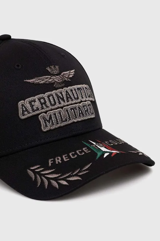Pamučna kapa sa šiltom Aeronautica Militare crna