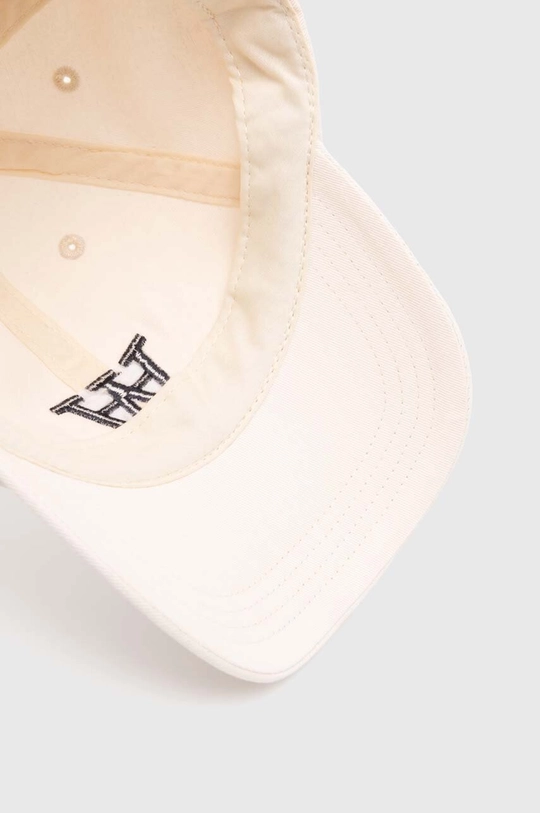 beige Wood Wood cotton baseball cap Eli Embroidery