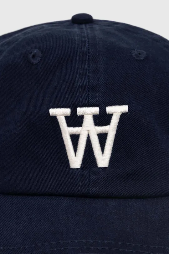 σκούρο μπλε Βαμβακερό καπέλο του μπέιζμπολ Wood Wood Eli Embroidery