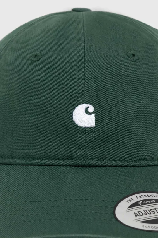 Хлопковая кепка Carhartt WIP Madison Logo Cap зелёный