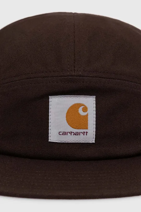 Carhartt WIP czapka z daszkiem bawełniana Backley Cap brązowy
