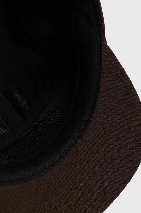 brązowy Carhartt WIP czapka z daszkiem bawełniana Backley Cap
