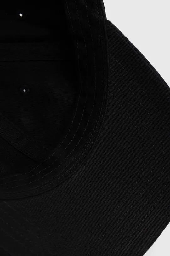 czarny Carhartt WIP czapka z daszkiem bawełniana Safety Pin Cap