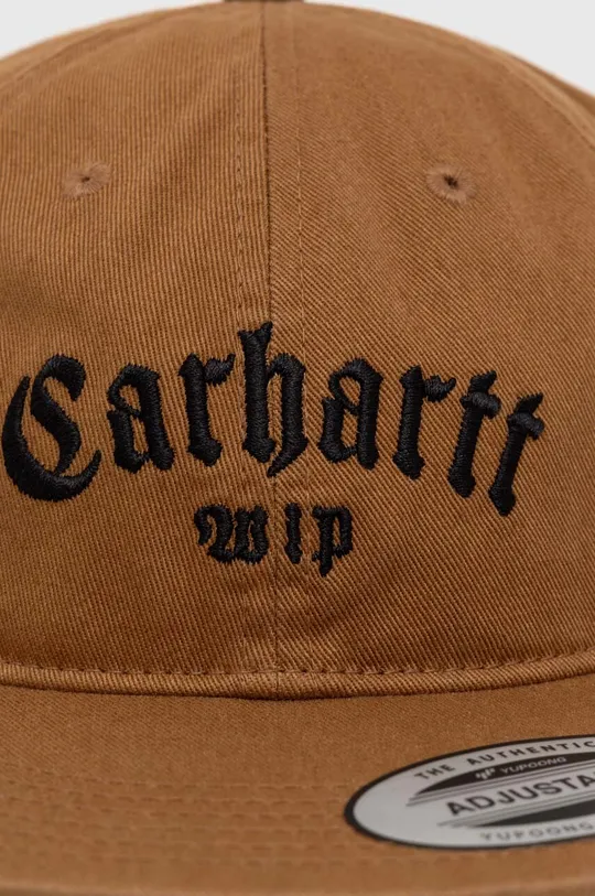 Carhartt WIP czapka z daszkiem Onyx Cap brązowy