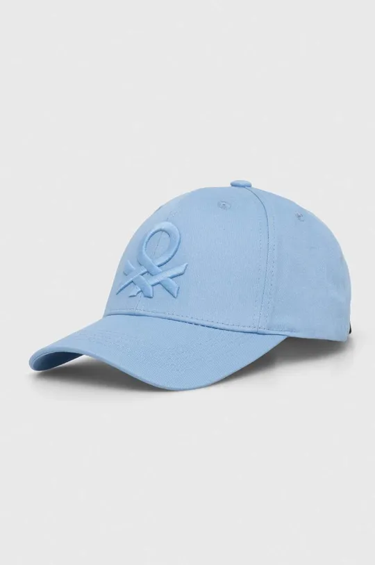 μπλε Βαμβακερό καπέλο του μπέιζμπολ United Colors of Benetton Unisex