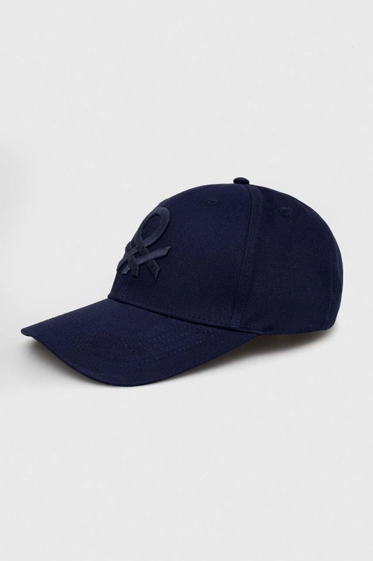 blu navy United Colors of Benetton berretto da baseball in cotone Unisex