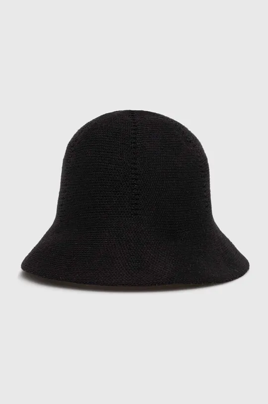 czarny United Colors of Benetton kapelusz z domieszką lnu Unisex