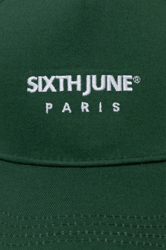 πράσινο Βαμβακερό καπέλο του μπέιζμπολ Sixth June