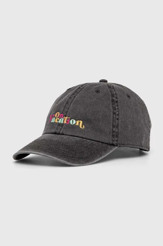 γκρί Βαμβακερό καπέλο του μπέιζμπολ On Vacation Enjoy Unisex