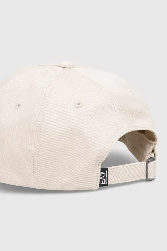 μπεζ Βαμβακερό καπέλο του μπέιζμπολ EA7 Emporio Armani