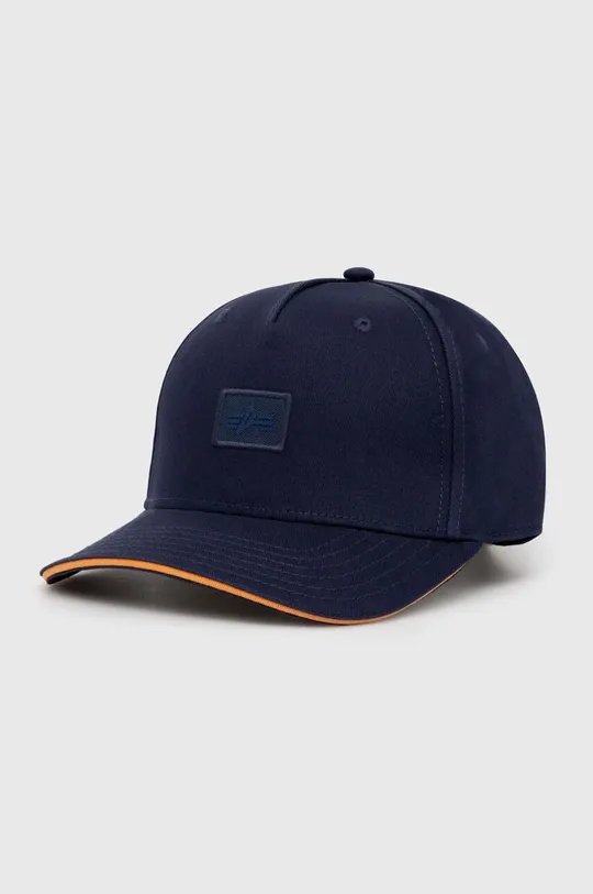 σκούρο μπλε Βαμβακερό καπέλο του μπέιζμπολ Alpha Industries Essentials RL Unisex