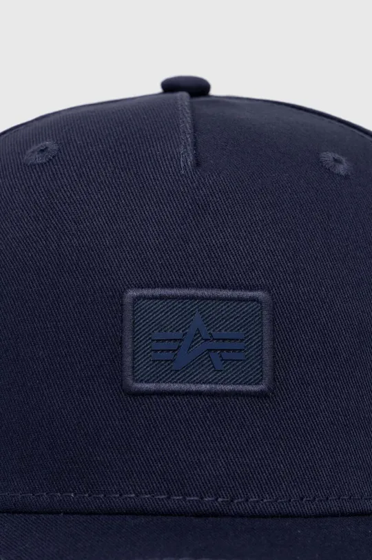 Хлопковая кепка Alpha Industries Essentials RL тёмно-синий