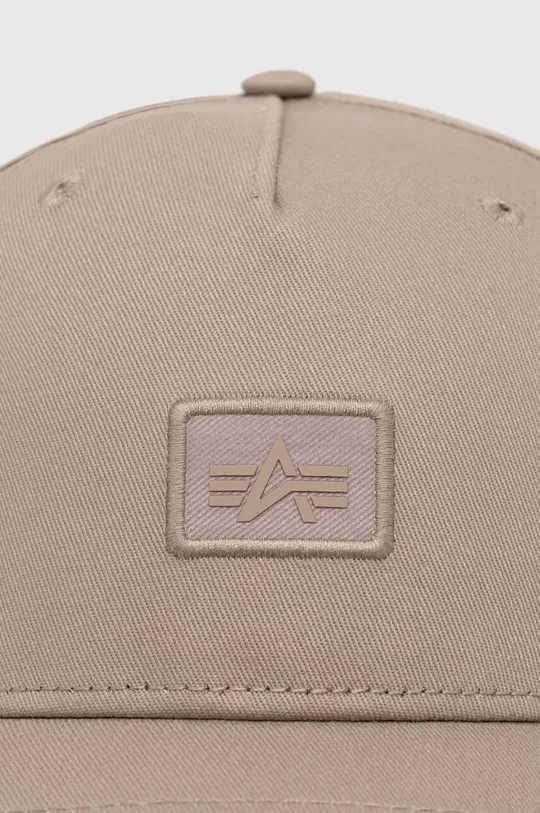 Alpha Industries czapka z daszkiem bawełniana Essentials RL beżowy