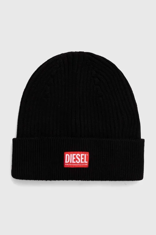czarny Diesel czapka wełniana Unisex