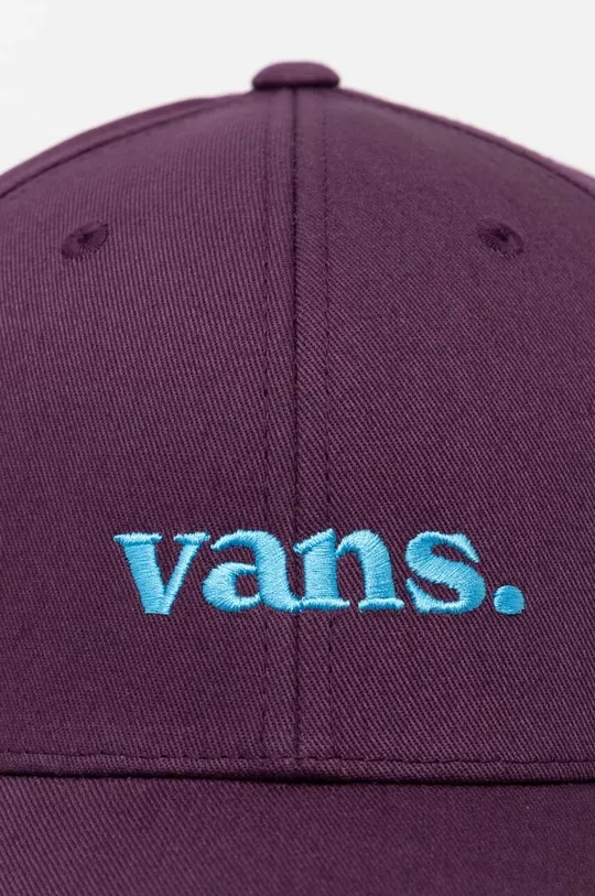 Vans czapka z daszkiem bawełniana fioletowy