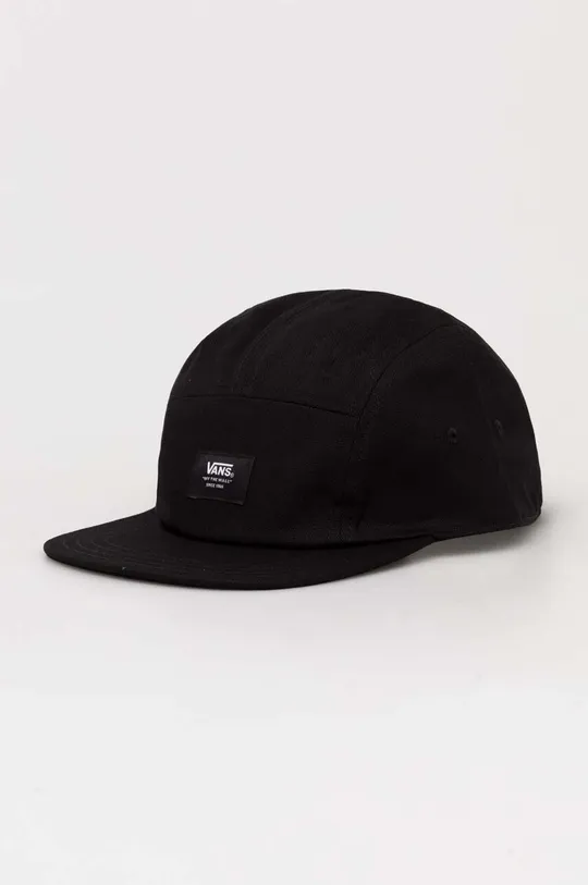 czarny Vans czapka z daszkiem bawełniana Unisex