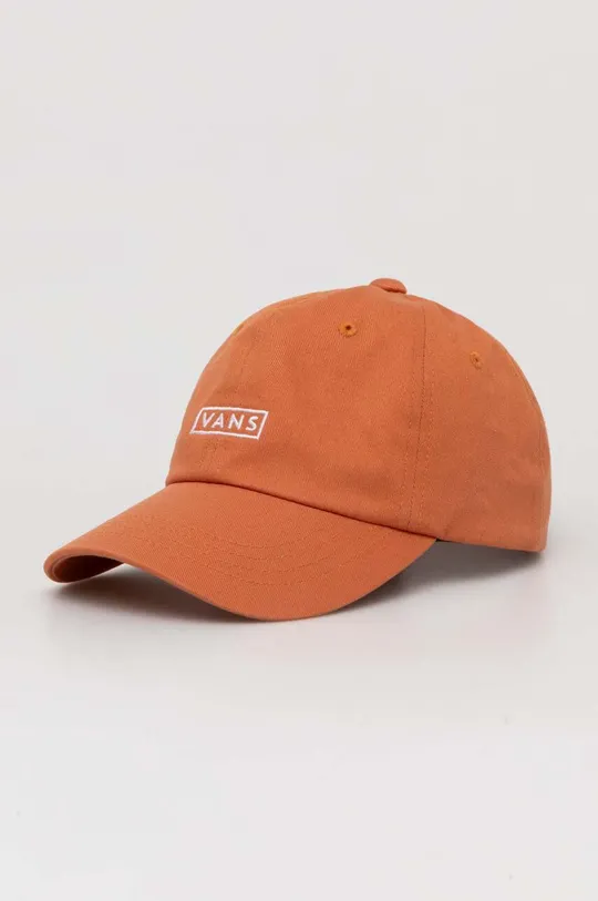 pomarańczowy Vans czapka z daszkiem bawełniana Unisex