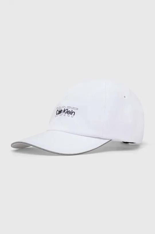 biały Calvin Klein Performance czapka z daszkiem Unisex