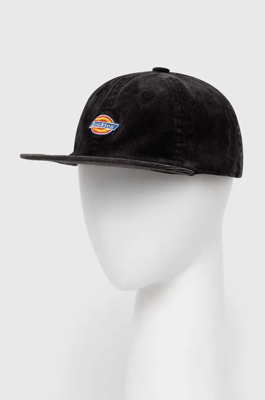 czarny Dickies czapka z daszkiem sztruksowa CHASE CITY CAP Unisex