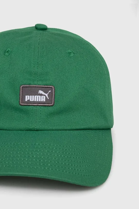 Puma czapka z daszkiem bawełniana zielony
