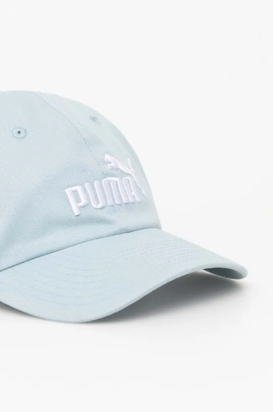 Βαμβακερό καπέλο του μπέιζμπολ Puma μπλε