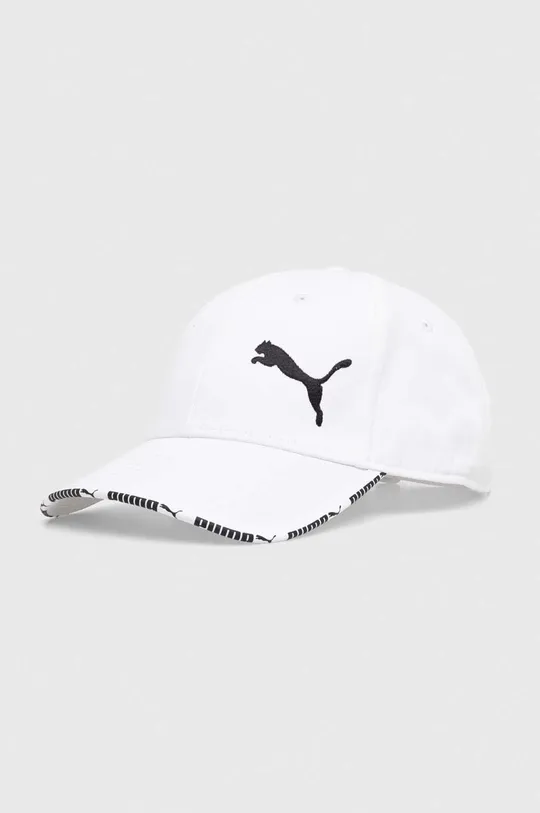 biały Puma czapka z daszkiem bawełniana Unisex