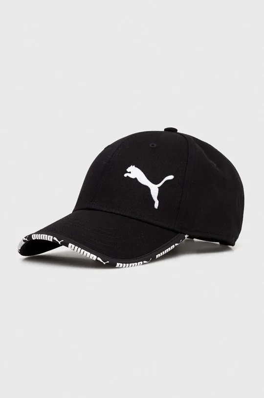 czarny Puma czapka z daszkiem bawełniana Unisex