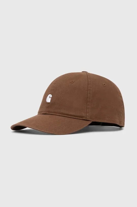 καφέ Βαμβακερό καπέλο του μπέιζμπολ Carhartt WIP Madison Logo Cap Unisex