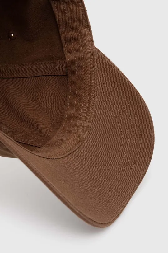 brązowy Carhartt WIP czapka z daszkiem bawełniana Madison Logo Cap