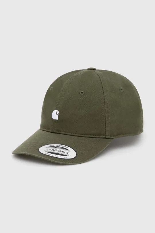 zielony Carhartt WIP czapka z daszkiem bawełniana Madison Logo Cap Unisex