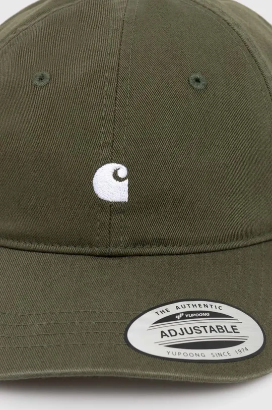 Carhartt WIP czapka z daszkiem bawełniana Madison Logo Cap zielony