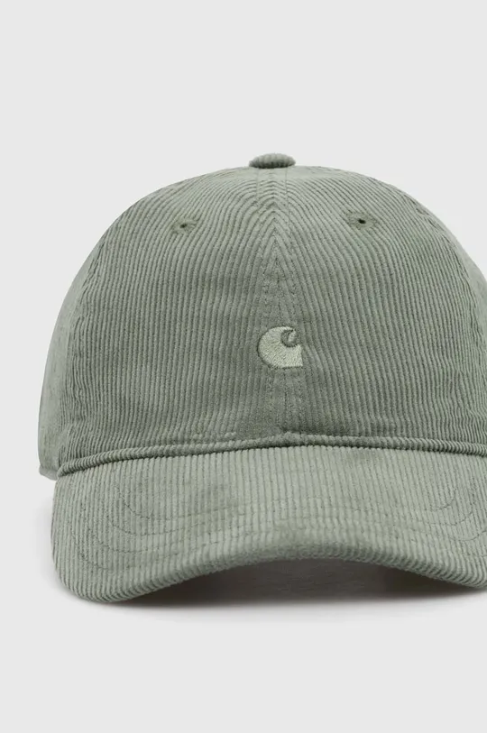 Carhartt WIP czapka z daszkiem bawełniana Harlem Cap zielony