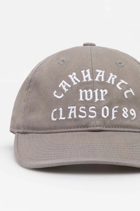Хлопковая кепка Carhartt WIP Class of 89 Cap серый